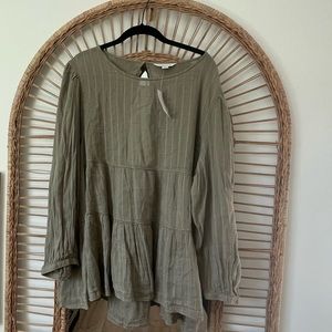 American Eagle Ruffle Top